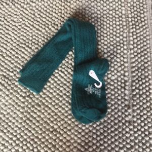 Cable knot knee socks